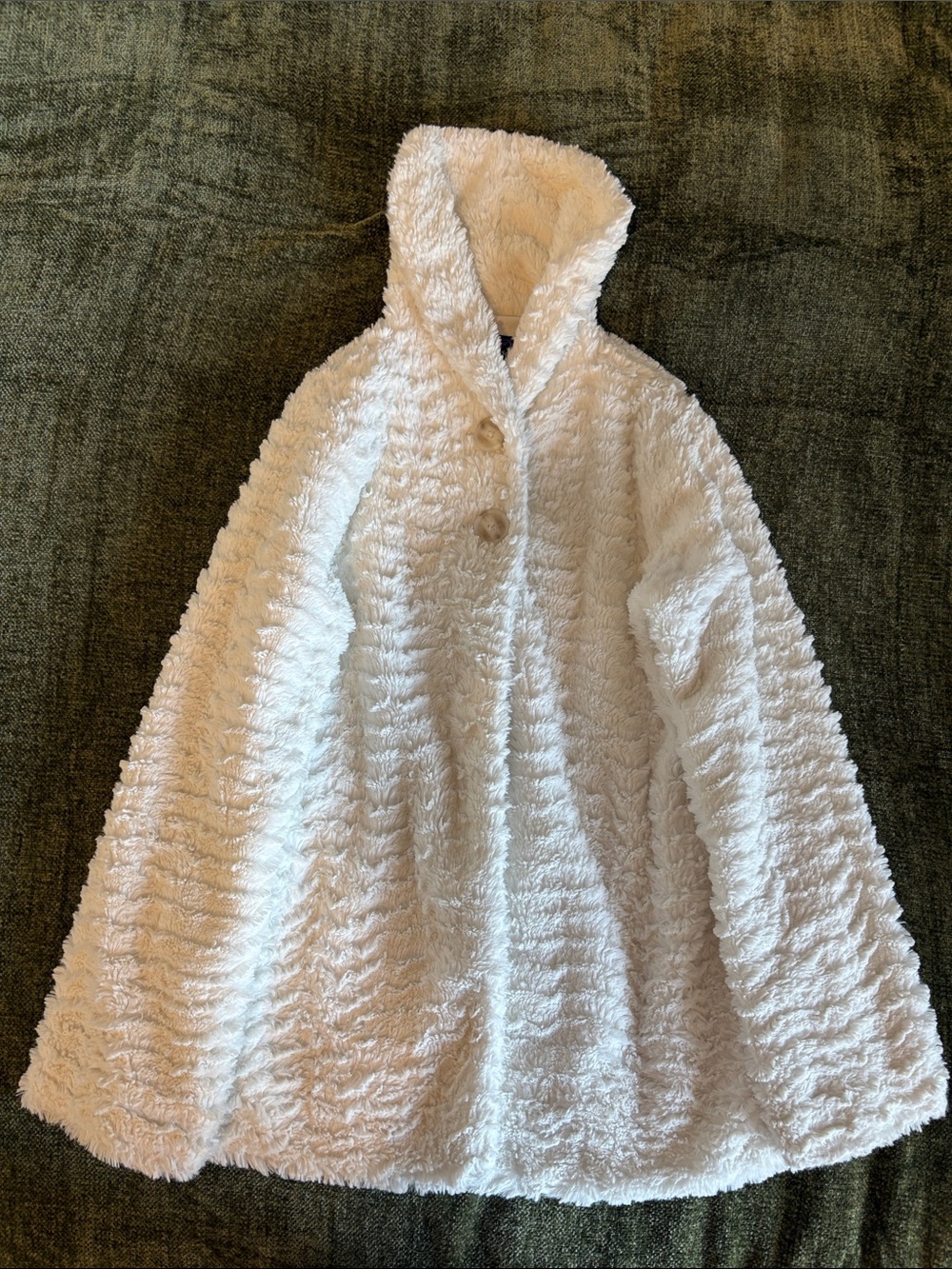 Patagonia White Faux Fur Girls Medium (10) Coat/Jacket - Picture 13 of 13